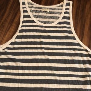 All Saints Striped Tank Shirt XL